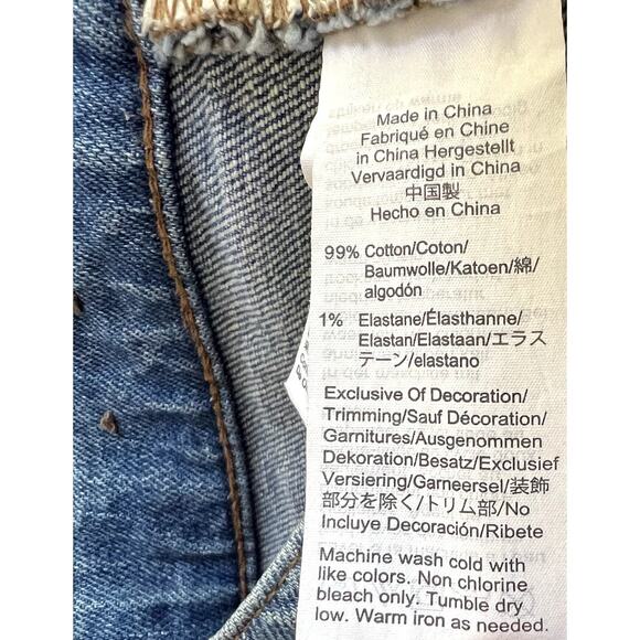 Madewell Jeans Women 24 Blue Denim Cali Demi Boot Exposed button fly Pants - Picture 12 of 14